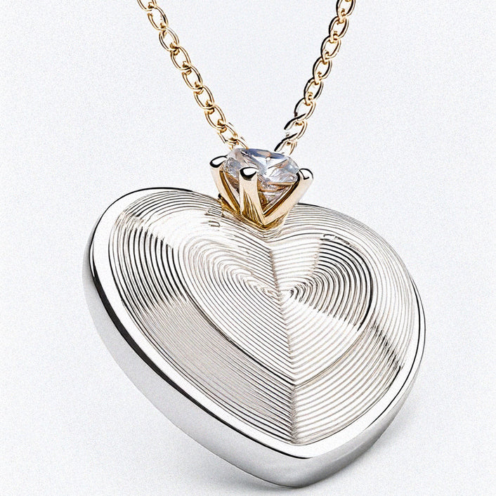 Simone Heart Gemstone Pendant