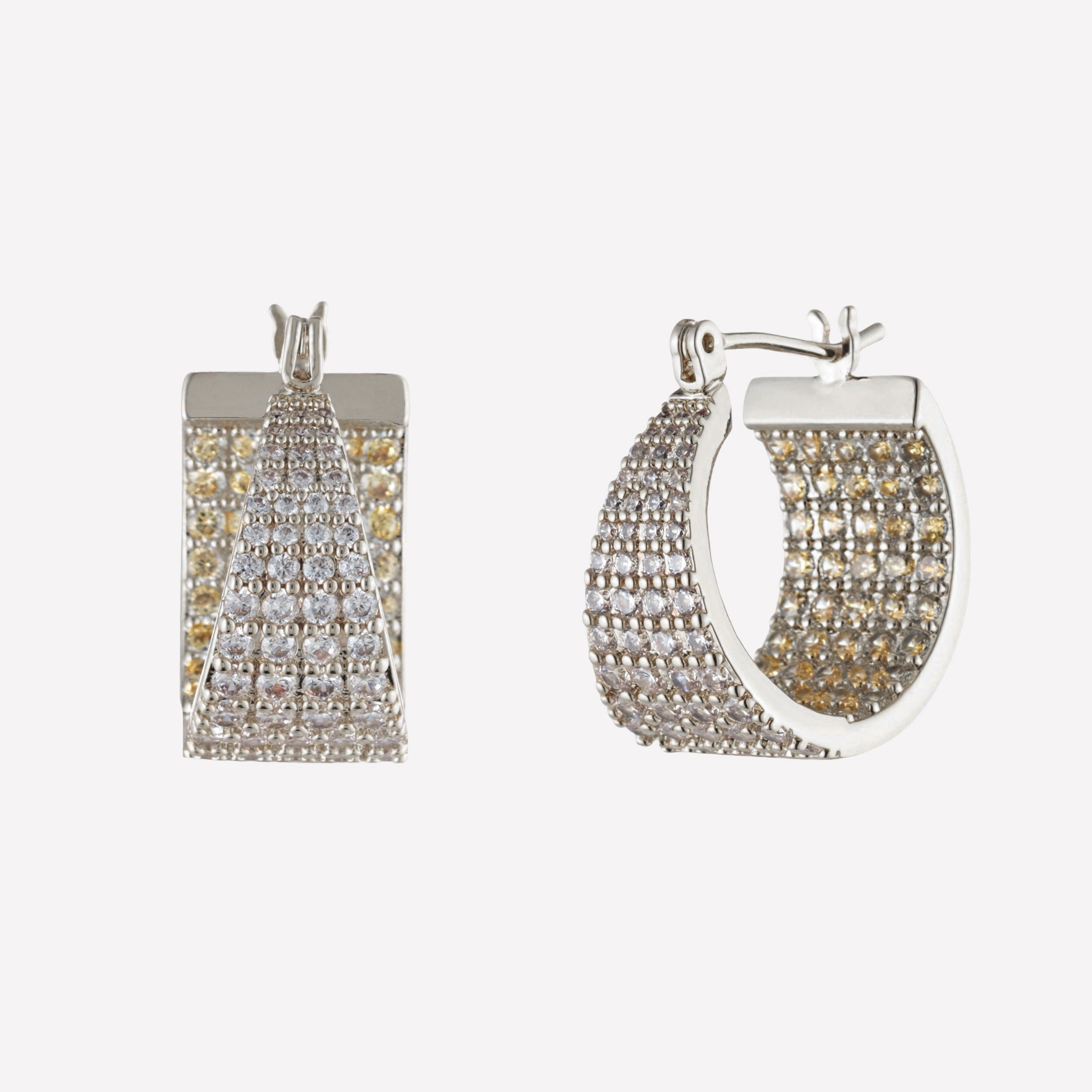 Women's Inside Out Hoops by Bonheur Jewelry NYC-1 inch gold hoop earrings near me