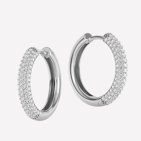 Women's Huggy Hoops-pave earrings mini hoops​ near me 
