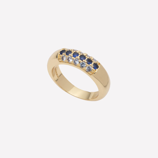 Women's Swarovski Crystal Pave Band by Bonheur Jewelry-stackable birthstone bands​ near me