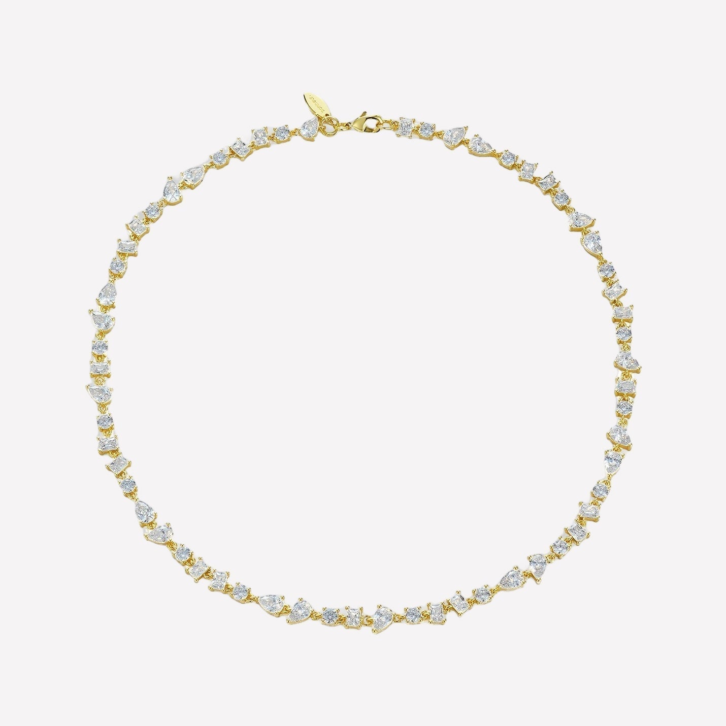 Corrine Tennis Crystal Necklace