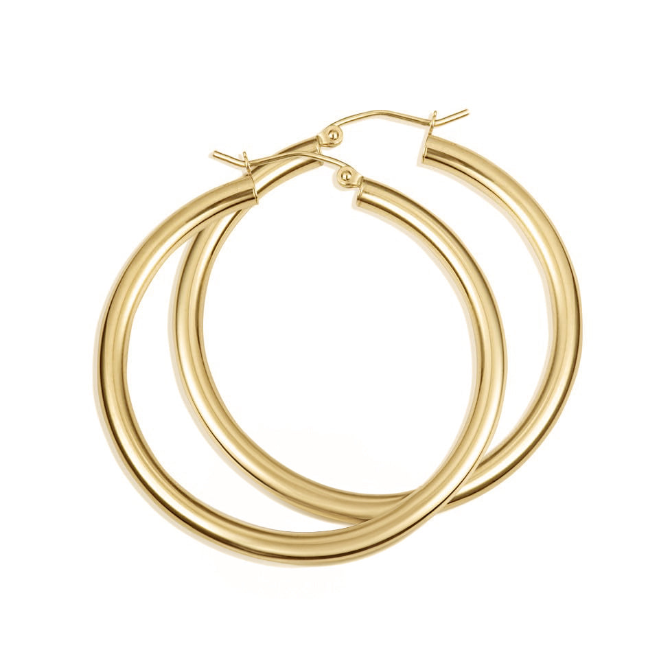 Women's Thick Hoop Earrings by Bonheur Jewelry NYC-where to buy earrings near me