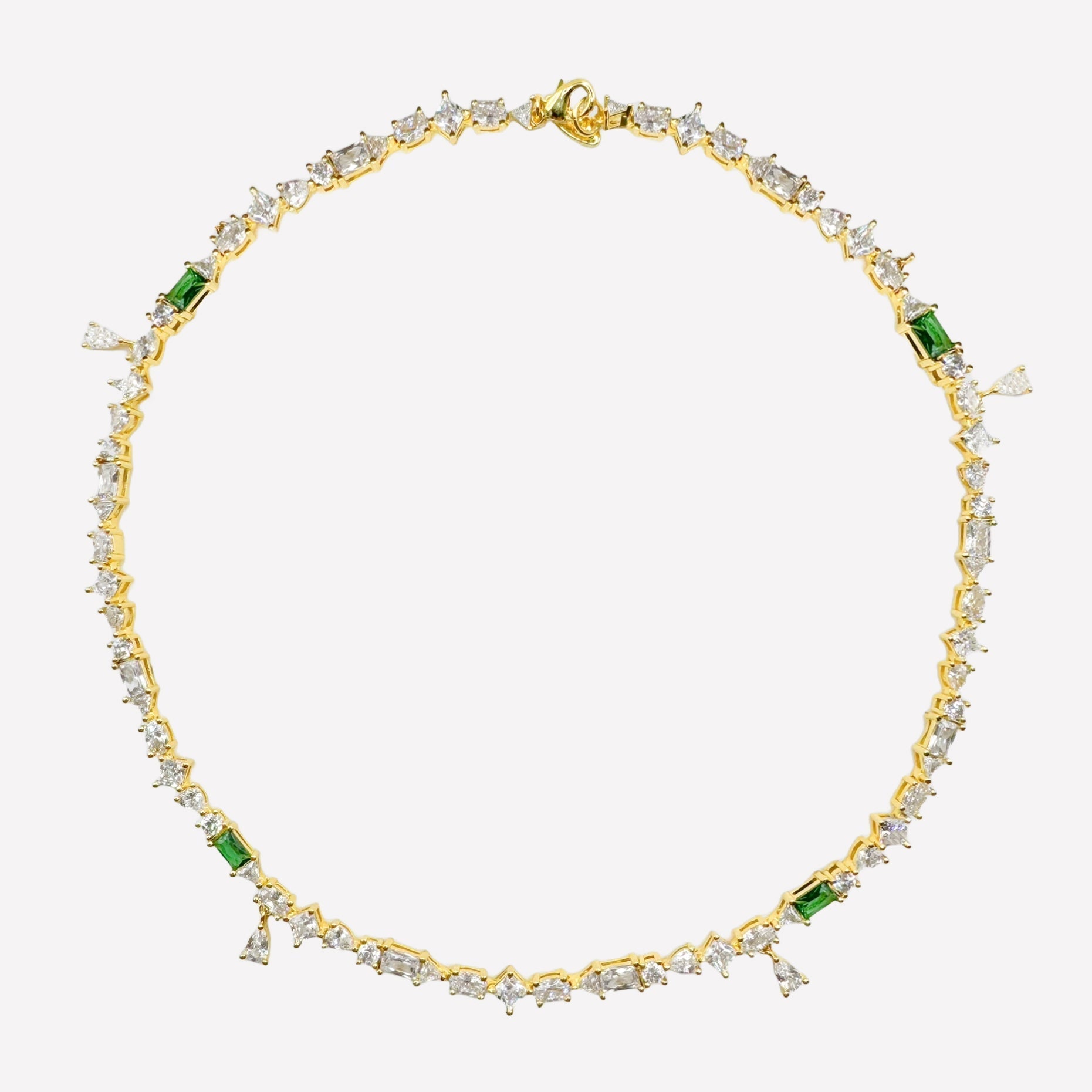 Women's Wrapped Crystal Necklace by Bonheur Jewelry NYC-push gift necklace near me