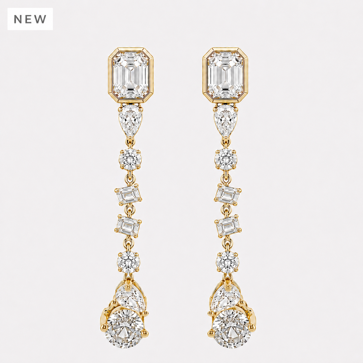 Celeste Crystal Drop Earrings