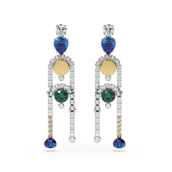 Womens gem drop earrings by bonheur jewelry nyc-Swarovski Crystal pear drop earrings​ near me