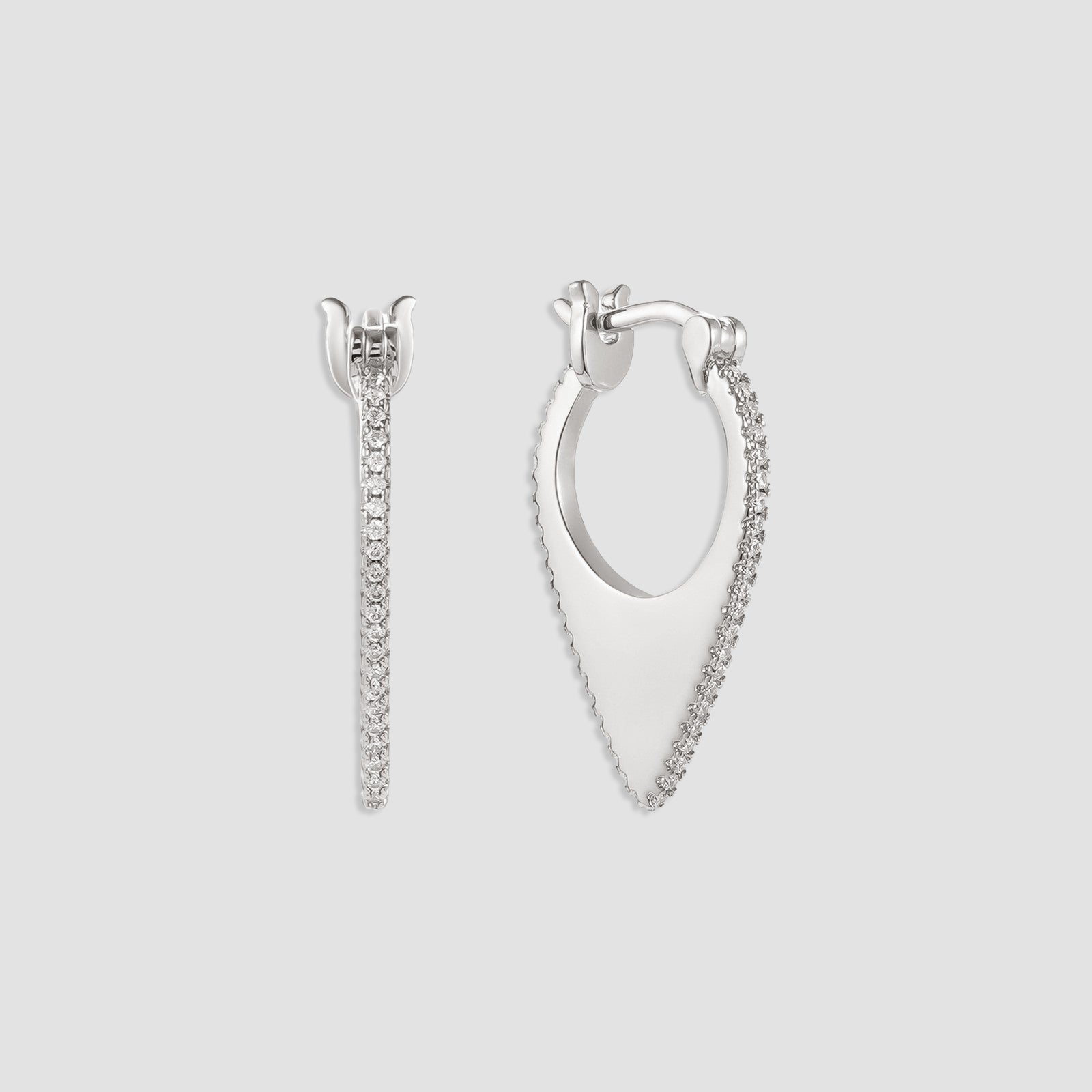 Women's Pave Hoop Earrings by Bonheur Jewelry NYC-meghan markle earrings​ near me
