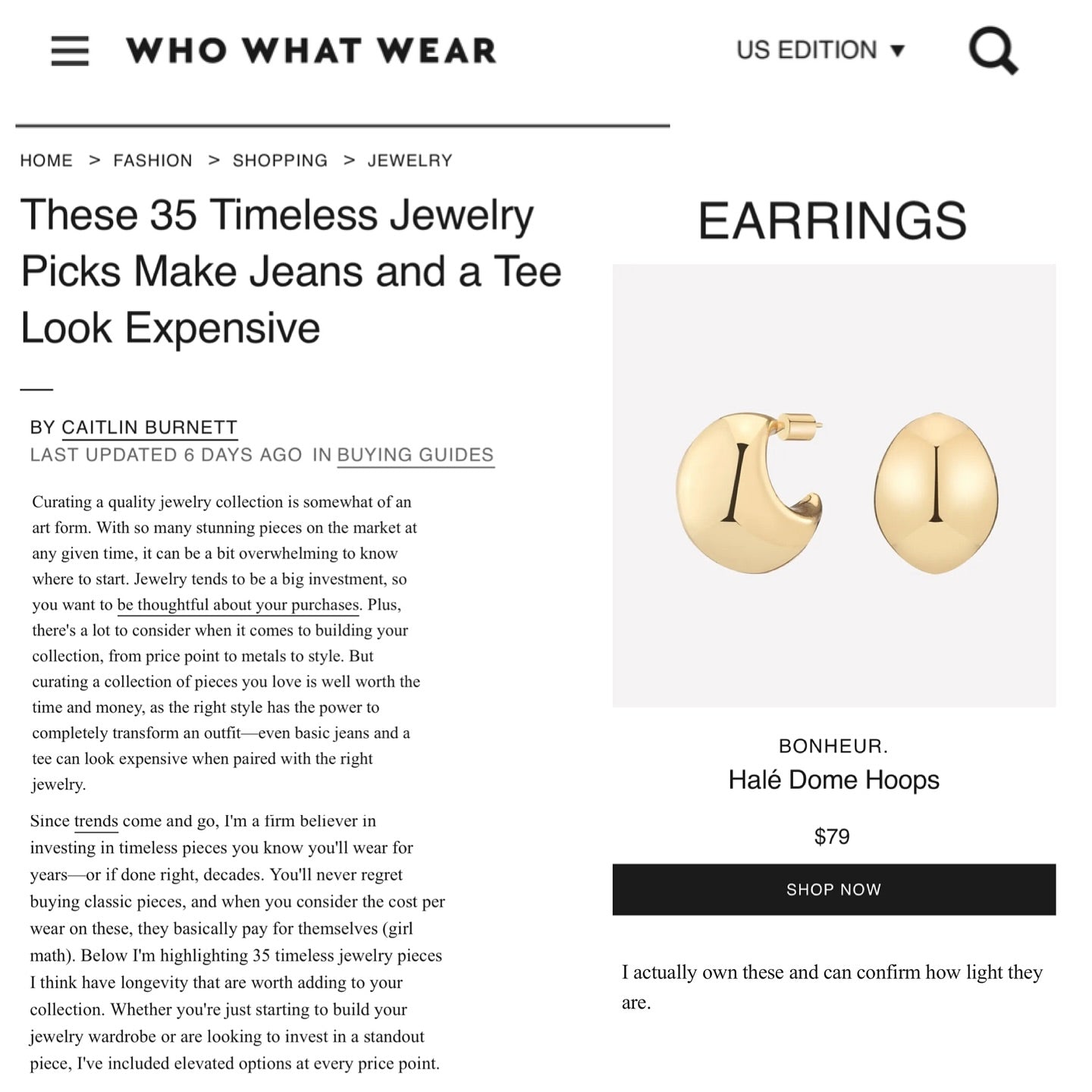 Who What Wear Jewelry