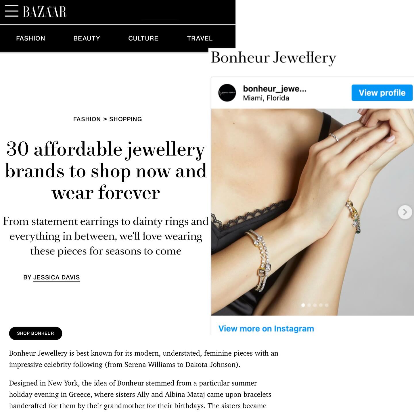 Harper's Bazaar Jewelry