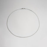 Silver Diamond Cut Chain for Women- 925 herringbone necklace