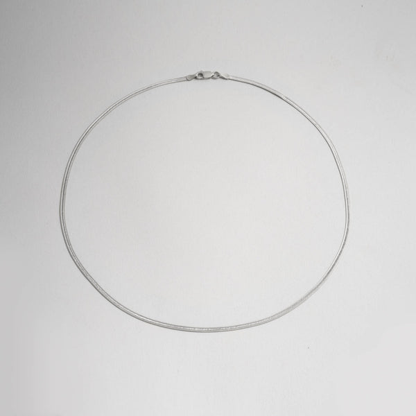 Silver Diamond Cut Chain for Women- 925 herringbone necklace