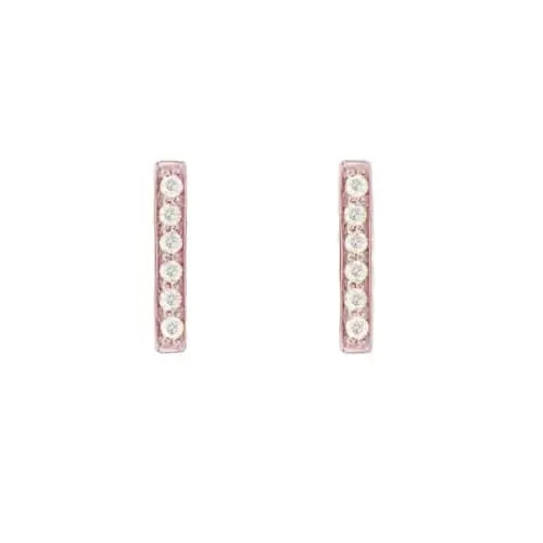Rose Gold Pave Studs for Women-studs for ear piercing
