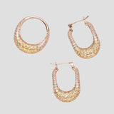 Crystal Encrusted Hoop Earrings-jewelry store on klarna