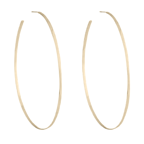 Flat Hoop Earrings-new york earrings