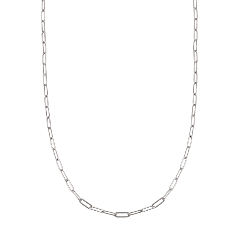 Silver chain online link necklace women's
