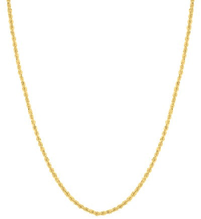 Gold Twist Rope Chain Necklace-plated gold rope chain gold twist rope chain necklace