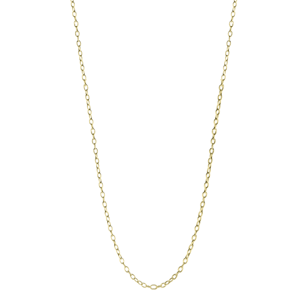 Yellow Gold Link Chain Necklace for Women- waterproof necklace chain