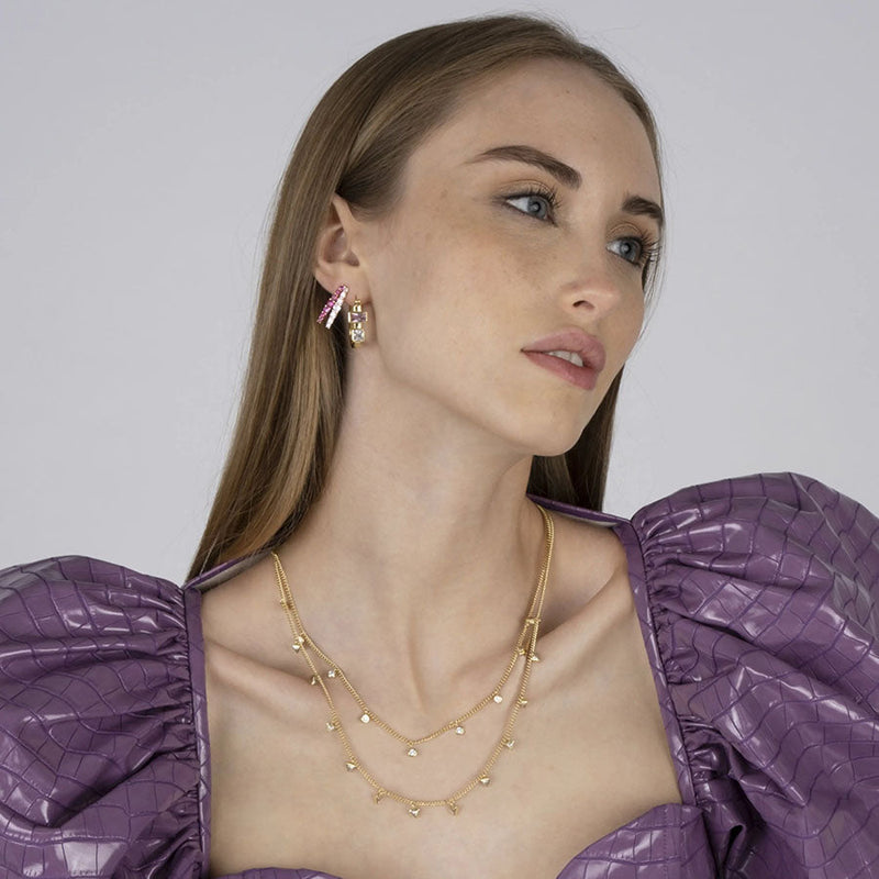  Crystal Half Hoop Earrings-Best Jewelry to get girlfriend