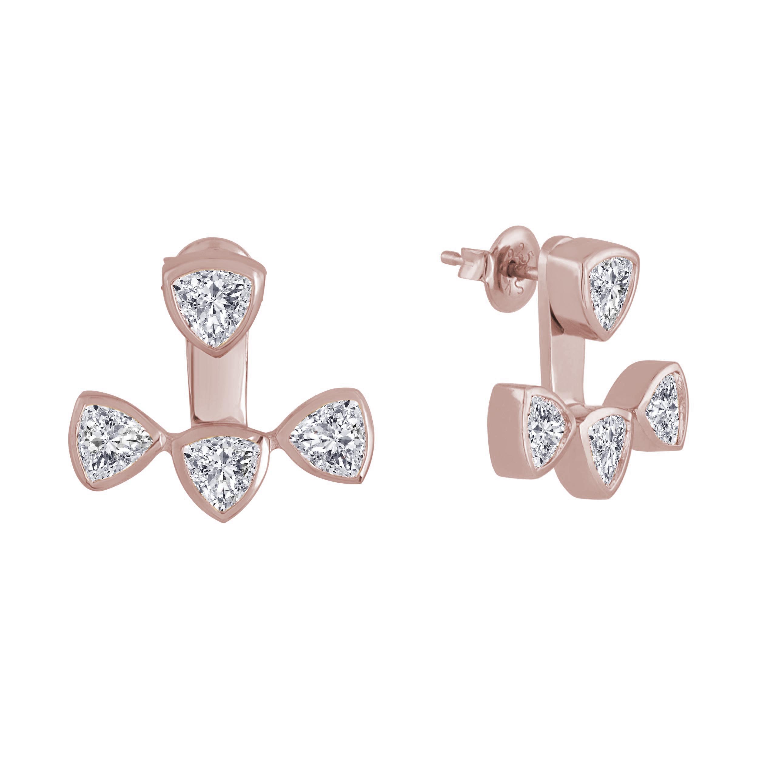 Women's Swarovski Earring Jackets-cubic zirconia ear jackets earrings​ near me