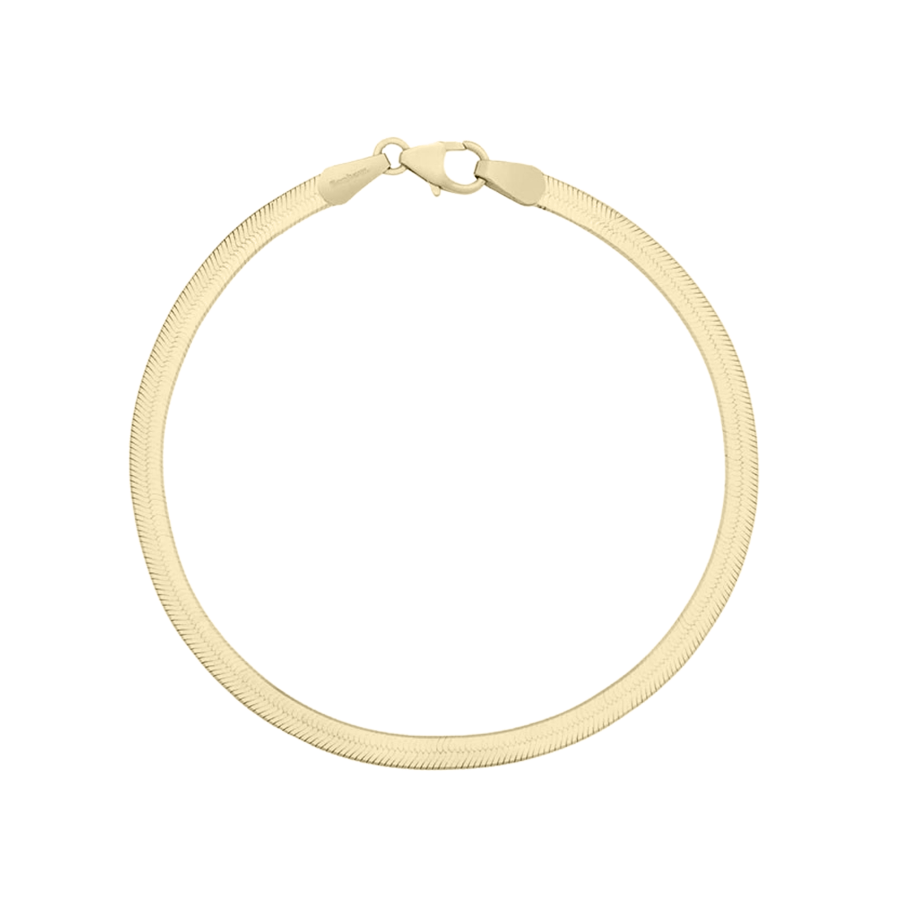 Womens-Yellow Gold Herringbone Bracelet near me-18k Gold Herringbone Bracelet