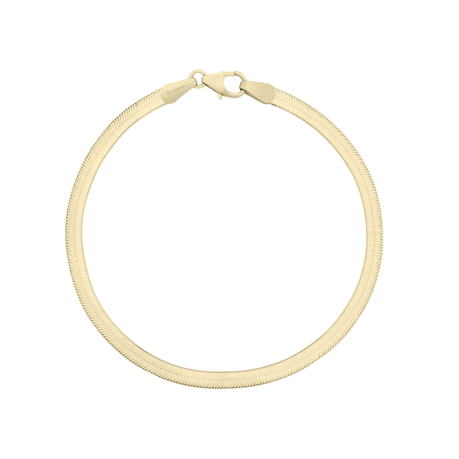 Marena Yellow Gold Herringbone Bracelet